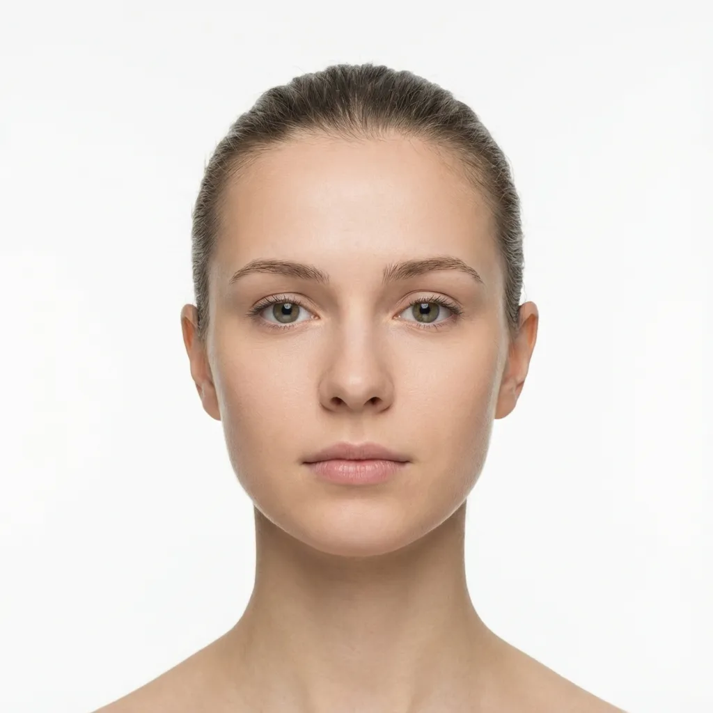 좋은 입력 사진 예시: 정면, 밝은 조명