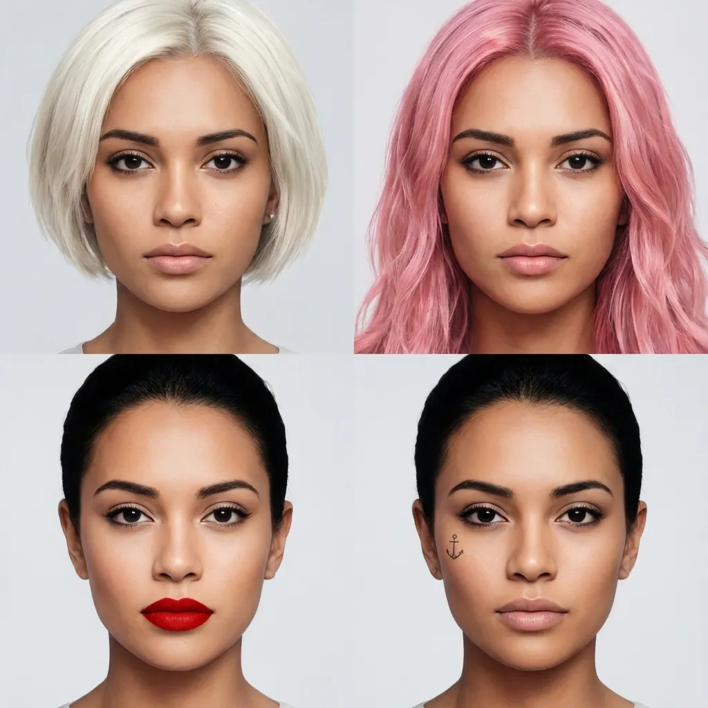 GlowMe AI로 생성한 다양한 스타일 결과 미리보기 갤러리